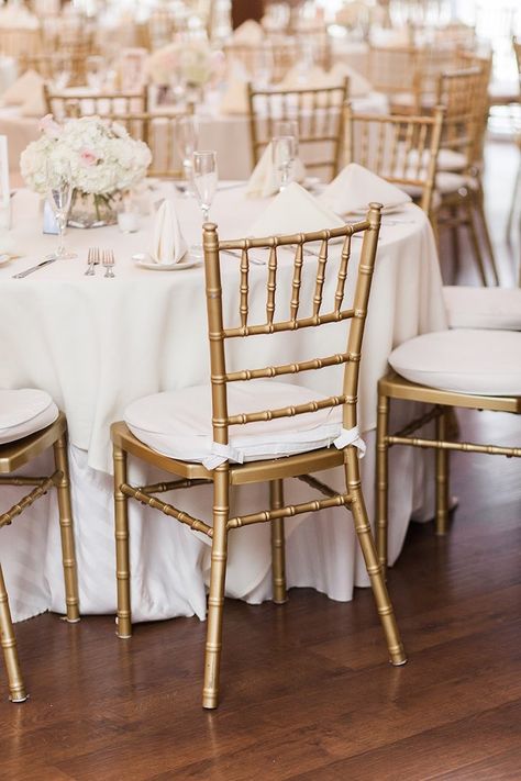 Romantic Chicago Wedding at Meyers Castle - MODwedding Gold Chivari Chairs, Parisian Baby Showers, Chivari Chairs, Tiffany Chair, Baby Shower Photography, Vintage Parisian, Gold Chair, Chicago Wedding Venues, Inexpensive Wedding Venues