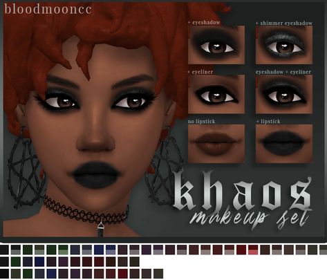 Sims 4 Cc Gothic Jewelry, Sims 4 Wensday Adams, Sims Recolor, Ts4 Makeup Cc, Sims 4 Cc Goth, Makeup Cc, Pelo Sims, Free Sims 4, Sims 4 Game Mods