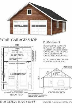 Garage Decor. Wish t Garage With Loft Plans, Car Garage With Loft, Garage Building Plans, Garage With Loft, Loft Plans, Garage Shop Plans, 2 Car Garage Plans, Display Visual Merchandising, Garage Plans Detached