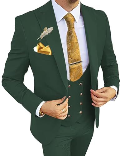 Best Men Suits, Mens Suits Style Modern, 3d Draping, Mens White Suit, Green Suit Men, Double Breasted Suit Men, Costume Vert, Mens 3 Piece Suits, Slim Fit Suit Pants