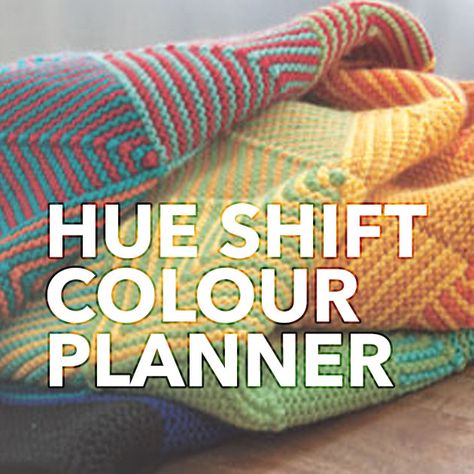 Plan your hue shift projects with this simple website! Hue Shift Afghan, Advent Projects, Knitted Bunnies, Knitting Squares, Crochet Hooded Scarf, Temperature Blanket, Knitting Patterns Free Blanket, Knit Blankets, Simple Website