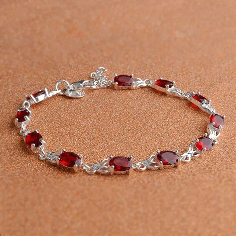 Red Ruby Bracelet, Red Stone Bracelet, Red Gemstone Jewelry, Mystical Necklace, Ruby Bracelet, Pearl And Diamond Ring, Wedding Party Jewelry, Wedding Jewelry Bracelets, Red Gemstones