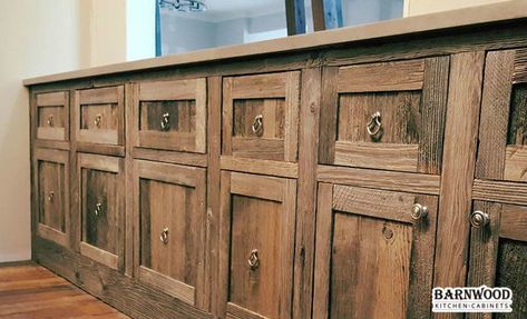 Barnwood Kitchen Cabinets, Barnwood Kitchen, Cheap Cabinets, Kitchen Cabinets For Sale, Reclaimed Wood Kitchen, Kitchen Cabinet Ideas, Farmhouse Cabinets, Rustic Kitchen Cabinets, Unique Cabinets