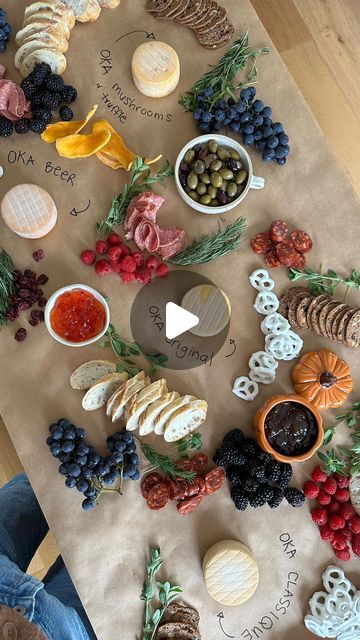 Sabrina Stavenjord on Instagram: "This is your sign to turn your island into a grazing table. 🧀✨ @FromageOKACheese has been around for over 139 years and a must anytime I’m building a cheese board. I always make sure to include different flavours and textures, leaving some rind on and some rind off (yes you can eat the rind!) 

While I’m a rind off kind of a girl, I can totally appreciate the texture and taste of the iconic OKA rind. Are you #OKASideRindOn or #OKASideRindOff? Click the link in my bio to cast your vote and save $1 on your next OKA purchase! #ad" Island Charcuterie Board, Island Charcuterie, Grazing Table, Grazing Tables, To Cast, Charcuterie Board, Cheese Board, A Girl, It Cast