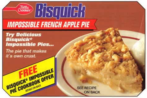 Impossible Pie Bisquick, Bisquick Desserts, French Apple Pie Recipe, Impossible Recipes, French Apple Pie, Impossible Pies, Impossible Pie, Jiffy Mix, Apple Dishes