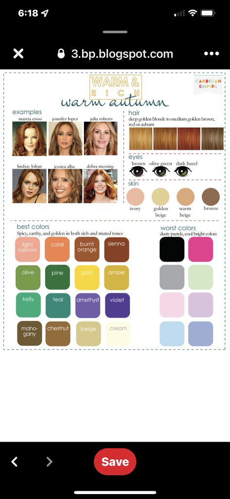 Jessica Alba Color Palette, Deep Autumn Palette, Medium Golden Brown, Marcia Cross, True Autumn, Autumn Palette, Colour Analysis, Deep Autumn, Seasonal Color Analysis