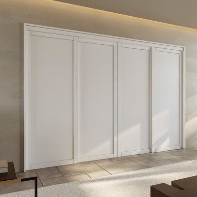 This sliding door is composed of high-quality MDF, which is safe and durable. Can be used in closet, or anywhere else you want. Minimalist design makes your home look more artistic. The hardware is complete and does not require additional purchase. ARK DESIGN Size: 120" x 80" | ARK DESIGN 80" White Prefinished 1-Panel Sliding Door w/ Hardware Kit Brown 80.0 x 144.0 x 0.83 in, Manufactured Wood | AKDE1335_99084316 | Wayfair Canada