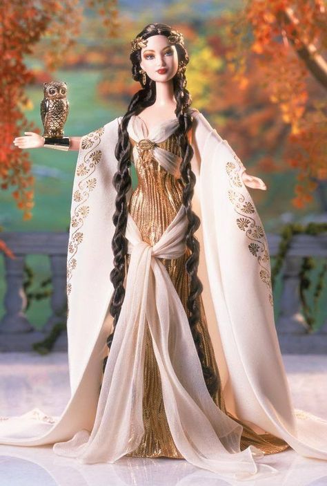 Goddess of Wisdom http://www.amazon.com/Barbie-287336-Goddess.../dp/B002O11WGY Goddess Of Wisdom, Barbie Collector Dolls, Im A Barbie Girl, Barbie Style, Barbie Toys, Barbie I, Barbie Collector, Barbie Friends, Barbie Collection