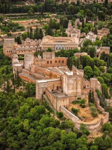 Historical Archeology, Architecture, Art & Culture | The Alhambra Palace in Granada, Spain, is a breathtaking testament to Moorish architecture and culture | Facebook Site Drawing, Alhambra Spain, Architecture Photography Buildings, Palace Architecture, Moorish Architecture, Castle Estate, Alhambra Palace, Alhambra Granada, Granada Spain