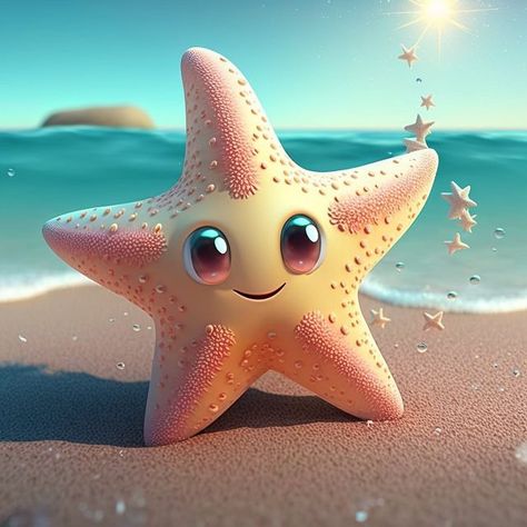 Cute AI characters on Instagram: "Which of the three starfish characters did you like the most? 🌟 Please tag my account when reposting🫶 #морскаязвезда #starfish #нейросети ##promptart #aiartlove #doomshots #aiimagined #bestaiart #midjourney_bot #midjourneycollection #aiprompts #aimidjourney #midjourneyaiartist #cutie #kawaii #cutestyle #sweet #cuteanimals #magic #conceptart #animallover #photoshopart #cutepic #cartoon #mj5" Starfish Character, Cartoon Starfish, Cute Starfish, Fairy Wallpaper, Itachi Uchiha Art, Mermaid Drawings, Fish Drawings, Ford Cars, Cute Cartoon Drawings