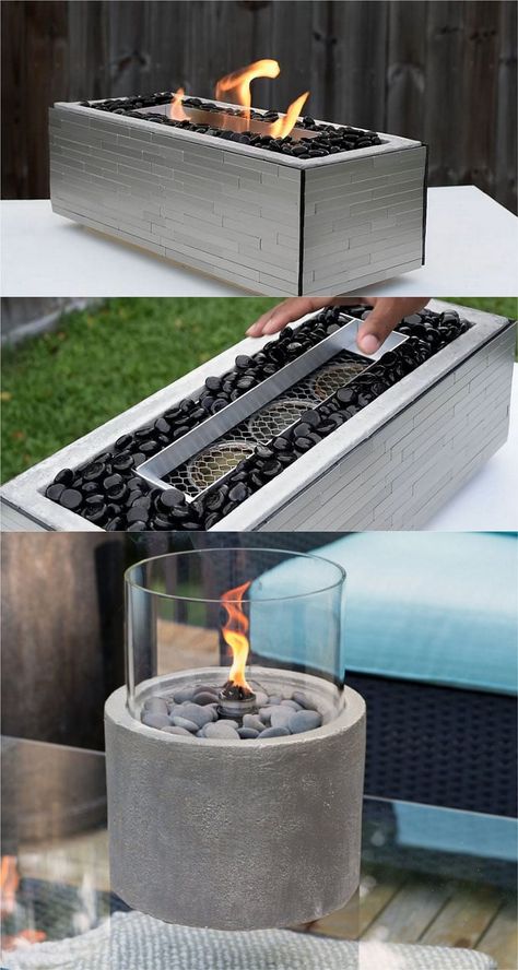 Outdoor Fire Pit Ideas, In Ground Fire Pit, Diy Fire Pit Ideas, Tabletop Fire Bowl, Fire Pit Party, Decoration Beton, Fire Pit Ideas, Outdoor Fire Pit Designs, Fire Pit Ring