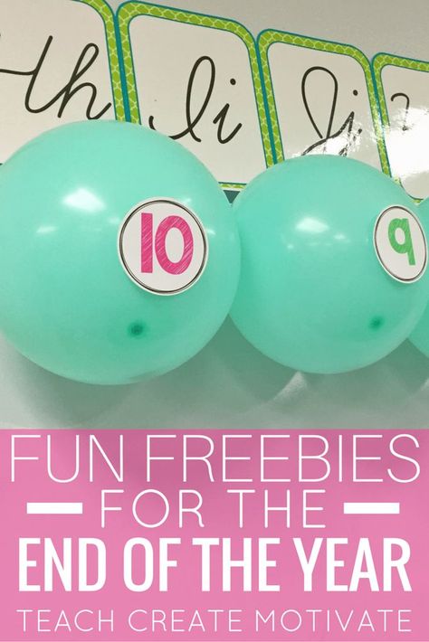 Make the end of the year fun with these balloon countdown activities for free! Fall Kindergarten Activities, School Countdown, Countdown Activities, End Of The Year Activities, End Of Year Activities, End Of School Year, Classroom Fun, End Of School, Teaching Elementary