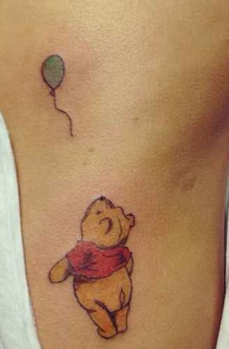 Winnie The Pooh Tattoo, Pooh Tattoo, Winnie The Pooh Tattoos, Mickey Mouse Tattoo, Tattoo Tiny, Balloon Tattoo, Mouse Tattoos, Small Quote Tattoos, Small Tattoos With Meaning