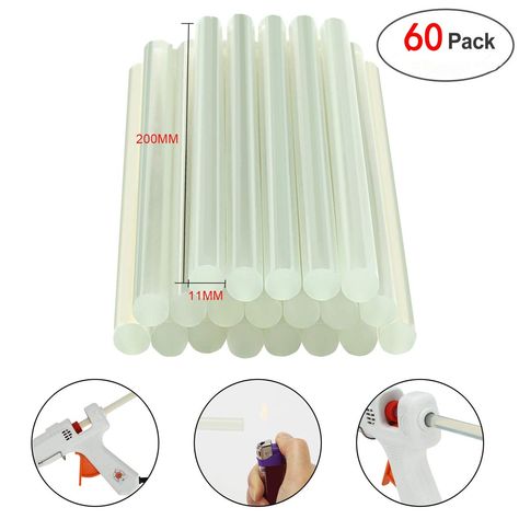 OCGIG 60 Pcs 11mm x 200mm (0.43Inch x 8Inch) Adhesive Glue Sticks Hot Glue Sticks for Trigger Electic Hot Melt Glue Gun Sticks ** To view further for this item, visit the image link. (This is an affiliate link) Snack Pictures, Hot Glue Sticks, Glue Sticks, Adhesive Glue, Glue Crafts, Glue Gun, Christmas Aesthetic, Hot Glue, Christmas Signs