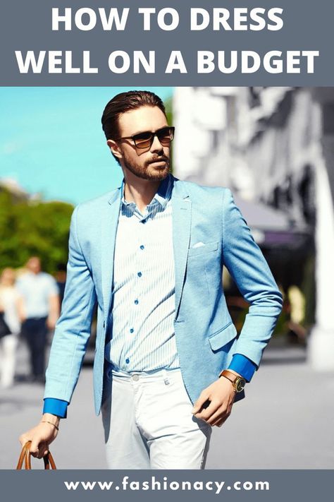 How to Dress Well on a Budget (Men) How To Dress Well, Better Men, Look Rich, Man Dress, Dress Better, Look Classy, How To Look Rich, Books For Self Improvement, Dress Well