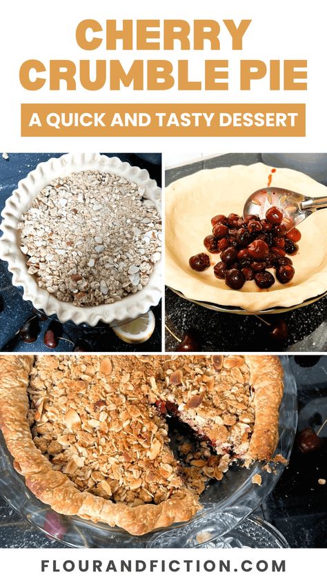 This cherry crumble pie recipe is perfect for holiday dinners or a weekend treat. Cherry Pie With Crumble Topping, Cherry Pie Using Frozen Cherries, Cherry Pie Crumble Topping Recipe, Crumble Topping For Pie, Cherry Crumble Pie, Cherry Pie Crumble, Cherry Crumble, Crumble Pie, Cherry Filling