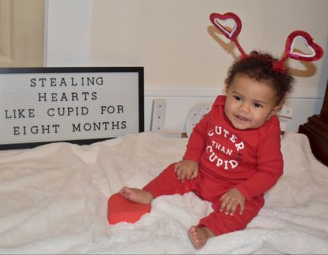 Valentine Letter Board Ideas Baby, Valentines Letter Board Quotes Baby, 8 Month Milestones Baby, Valentines Baby Photoshoot, Monthly Baby Photos Boy, Valentines Baby Photos, Baby Holiday Photos, 8 Month Baby, Valentines Baby