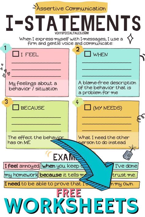 I Messages Counseling, You Statements, Family Communication Skills, Act Skills Worksheets, Family Therapy Interventions Communication, Counseling Activities Communication, I Vs You Statements, Opposite Action Activities, Activities For Communication Skills