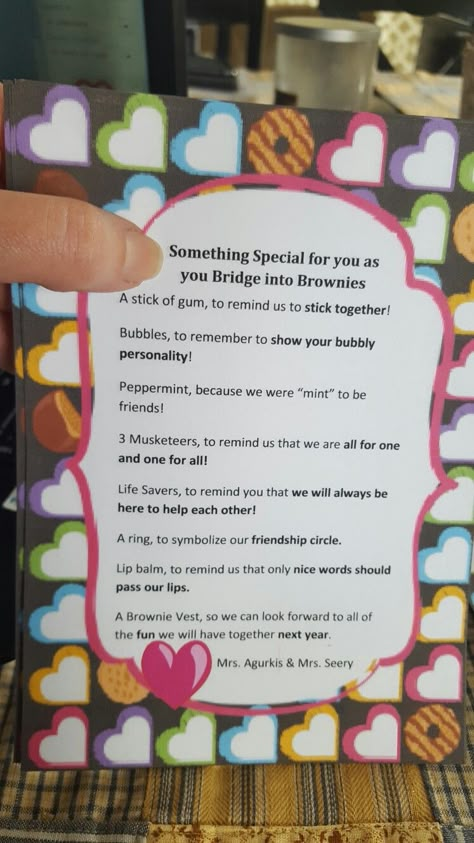 Bridge To Brownies Gifts, Daisy Bridging To Brownies Gifts, Daisy To Brownie Bridging Gifts, Daisy To Brownie Bridging Ceremony Decorations, Daisy Bridge To Brownies, Bridging Daisy To Brownie, Brownie Bridging Gifts, Bridge To Brownies Ceremony, Bridging To Brownies Gift