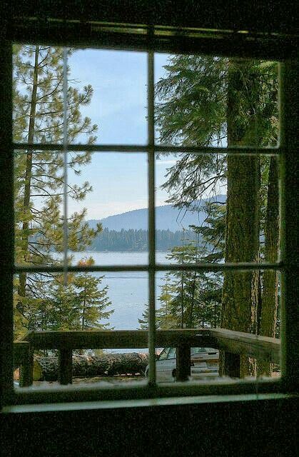 Window Looking Out The View, Lake Almanor, Window Views, An Open Window, Lake Living, Cabin Living, Looking Out The Window, Beautiful Windows, Lake Cabins