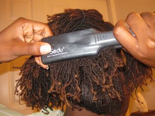 Kreyola's Journeys: How To: Flat Ironed Sisterlocks Updos For Sisterlocks, Sisterlock Styles Medium, Sisterlocks Braidout, Sister Locs Sisterlocks Styles, Dyed Sisterlocks, Microlocs With Shaved Sides, Mirco Locs, Short Sisterlocks, Sisterlocks Updo