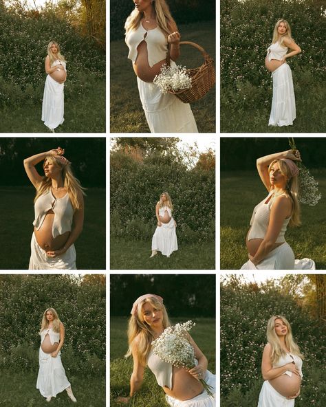 A field, flowers and your babe 🕊️🤍 Maternity Pics In Field, Flower Field Maternity Shoot, Maternity Photos With Flowers, Maternity Flower Photoshoot, Flower Maternity Shoot, Vintage Maternity Photos, Field Maternity Photoshoot, Maternity Flowers, Country Maternity Photography