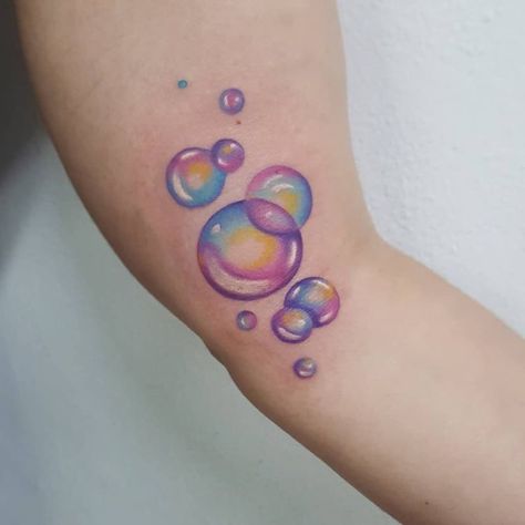 Lisa Frank Tattoo, Bubble Tattoo, Colorful Tattoo, Ink Therapy, Kunst Tattoos, Sharpie Tattoos, Tattoo Zeichnungen, Kawaii Tattoo, Tattoo For Son