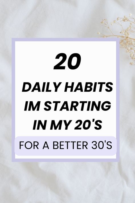 I'm adding these daily habits into my morning routine and my daily routine so that I can have the best thirties! Daily habit ideas for self improvement. Better Habits Daily Routines, Daily Habits To Track, Daily Habits To Improve Your Life, 2025 Habits, Smart Habits, Best Daily Habits, Healthy Habits For Women, Habit Ideas, Healthy Habits To Start