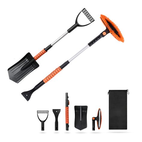 PRICES MAY VARY. Snow Shovel for Car: EcoNour’s Ice Shovel for Car and Snow Brush with Squeegee is specially designed to remove the ice, snow, frost and the left-out moisture in your car. Essential Attributes of Snow Remover: The snow brush comes with a detachable snow shovel to remove the ice near your tires. The shovel can be pivoted to 270 degrees with 7 altering angles. Extendable Squeegee Ice Scraper: EcoNour’s squeegee brush for car windshield can be extended for 2 adjustments upto 37 inch Cordless Windshield Removal Tools, Electric Snow Shovel, De Icer For Windshield, Ice Remover, Snow Shovels, Winter Car, Ice Scraper, Ice Snow, Clear Ice