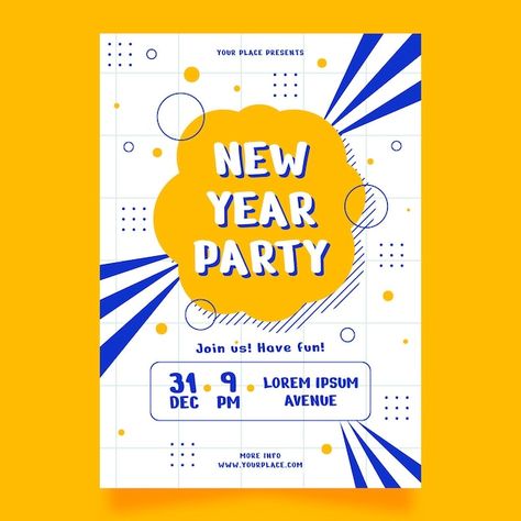 Poster Acara Kampus, Poster Talkshow, New Year Design Poster, School Event Poster, Badminton Poster, Meeting Poster, Flat Design Poster, New Year Poster, Event Poster Template