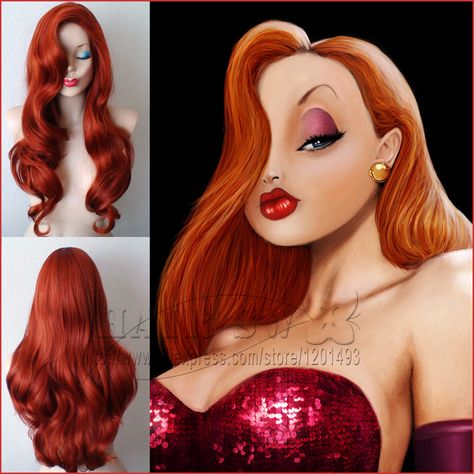 Cheap costume ball, Buy Quality costume joker directly from China wigs large cap size Suppliers:  queen hair,buy natural hair,haircut pictures,sexy wig,perruque cosplay,lady gaga wig nicki minaj wig,women wig futura f Jessica Rabbit Hair, Lady Gaga Wig, Red Hair Cosplay, Nicki Minaj Wig, Jessica Rabbit Cosplay, Red Hair Long, Costume Joker, Rabbit Cosplay, Cheap Wig