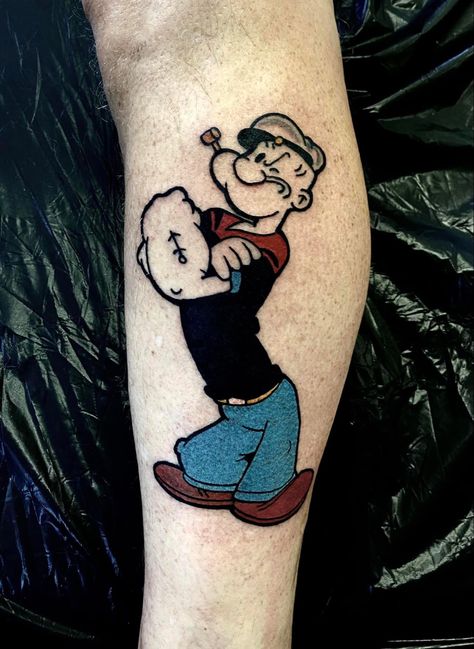 Popeye tattoo Popeye Tattoo Old School, Popeye Tattoo, Tattoo Old School, Old School Tattoo, Tattoo Designs Men, Old School, Tattoo Ideas, Tattoo Designs, Tattoos