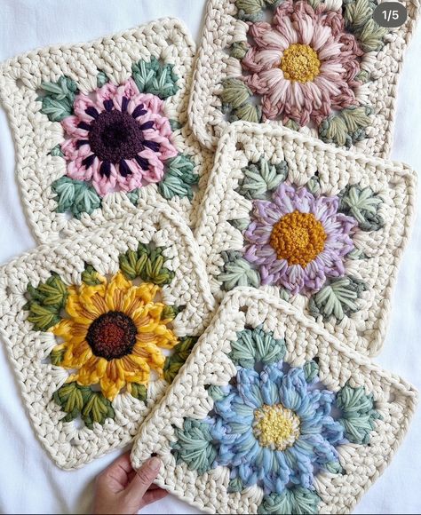 Crochet Square Patterns, Square Patterns, Crochet Square, Crochet Squares, Love Crochet, Baby Blanket Crochet, Blanket Pattern, Crochet Fashion, Granny Square