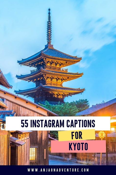 Looking for some scroll-stopping Kyoto Quotes and Geisha Quotes? This is the ultimate guide to the best Kyoto Instagram captions and Kyoto puns for Instagram. Perfect Kinkakuji captions, Fushimi Inari captions and Arashiyama captions to describe this Japanese gem. Perfect for Twitter, Instagram stories or Reels and Facebook. | Instagram Pun | Content Marketing | Influencer | Content Creator | Caption #travelcontent #travelcontentcreator #influencer #travelinfluencer #kyoto #japan Japanese Captions Instagram, Japan Captions Instagram, Geisha Quotes, Japan Travel Captions, Japan Captions, Kyoto Aesthetic, Japan Quotes Japanese Phrases, Japanese Phrases For Tourists, Japan Quotes