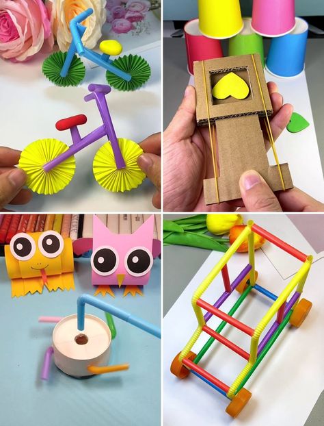 Toys Made With Recycled Materials, Toys Made Of Recycled Materials, Toys From Recycled Materials, Making Toys From Recycled Materials, Junk Modelling For Kids, Homemade Toys, How To Make Toys, Best Kids Toys, Toy Craft