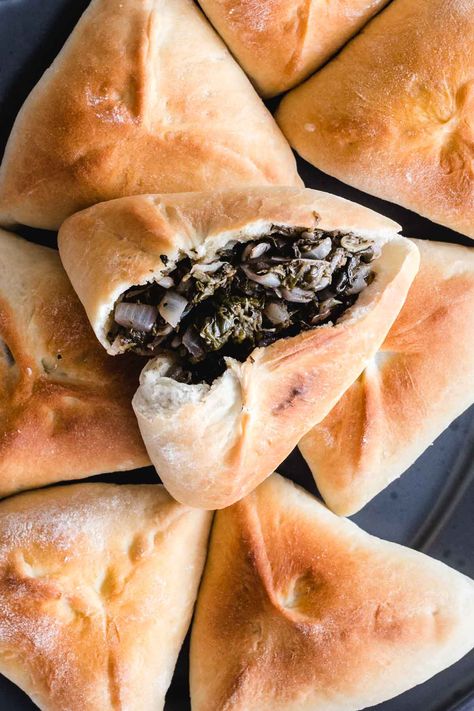 Fatayer Dough Recipes, Fatayer Dough, Middle Eastern Lentil Soup Recipe, Spinach Fatayer, Middle Eastern Lentil Soup, Recipes For Ramadan, Ramadan Recipes Iftar, East Recipes, Spinach Cheese