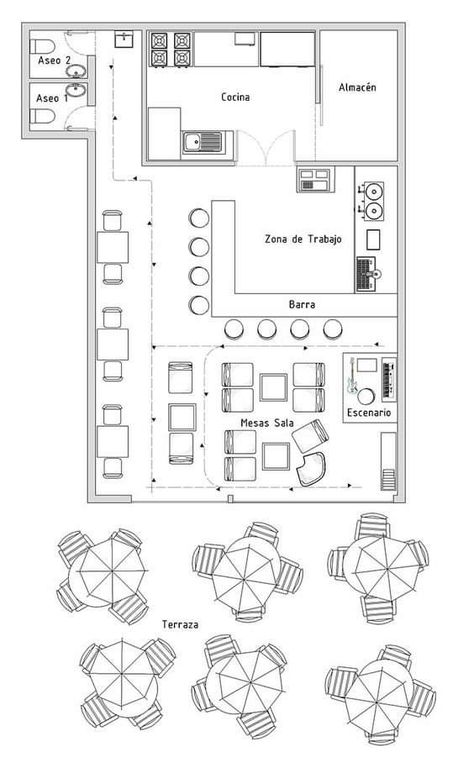 Small Restaurant Floor Plan, Cafeteria Plan, Restaurant Floor Plan, Small Restaurant Design, Restaurant Plan, Office Floor Plan, Small Restaurant, Architectural House Plans, Commercial Design