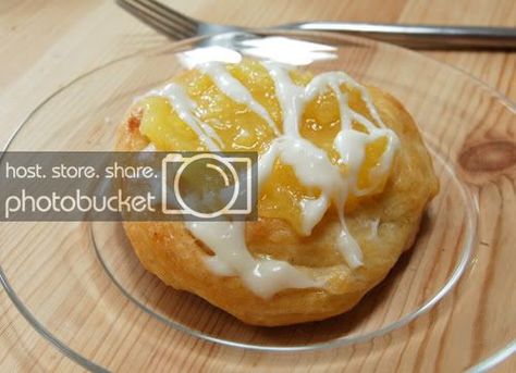 Pineapple Danish Recipe, Pineapple Danish, Crescent Danish, Breakfast Danish, Cinnamon Roll Frosting, Cream Cheese Pastry, Cream Cheese Danish, Biscuit Bread, Cheese Danish