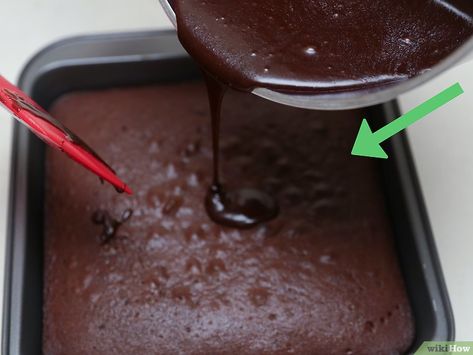 How to Make Chocolate Syrup Brownies (with Pictures) - wikiHow Chocolate Sauce For Brownies, Make Chocolate Syrup, Chocolate Syrup Brownies, Best Brownie Recipes, Chocolate Sauce Recipes, Chocolate Sundae, Best Brownie Recipe, Brownie Pan, Chocolate Milkshake