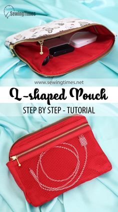 DIY L-SHAPED CABLE POUCH Multi purpose pouch - Cable organizer bag [sewingtimes] Sewingtimes Tutorials, Tech Storage, Making Bags, Tech Pouch, Zipper Pouch Tutorial, Pouch Diy, Tech Bag, Pouch Tutorial, Diy Bags Patterns