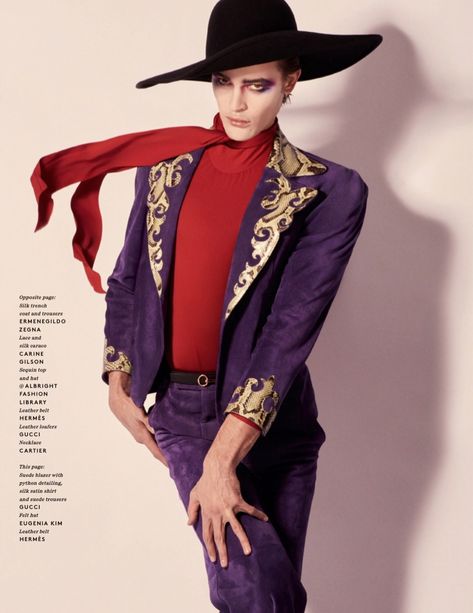 Queer Male Fashion, Vogue Poses Men, Parker Van Noord, Portraits Reference, Jojo Poses, Flamboyant Style, Jojo Fashion, Josuke Higashikata, Poses References