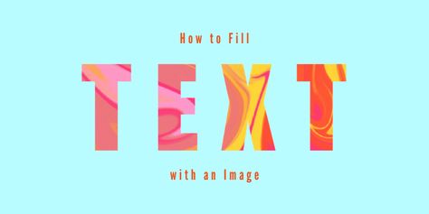 Want to make a cool text filled with an image? Make a clipping mask! The key is to find the right font and image. And Oh! Don’t forget to outline the text. Clipping Mask Illustrator, Text Clipping Mask, Text Mask, Graphic Design Text, Learn Faster, Create Graphics, Adobe Illustrator Tutorials, Clipping Masks, Text Pictures