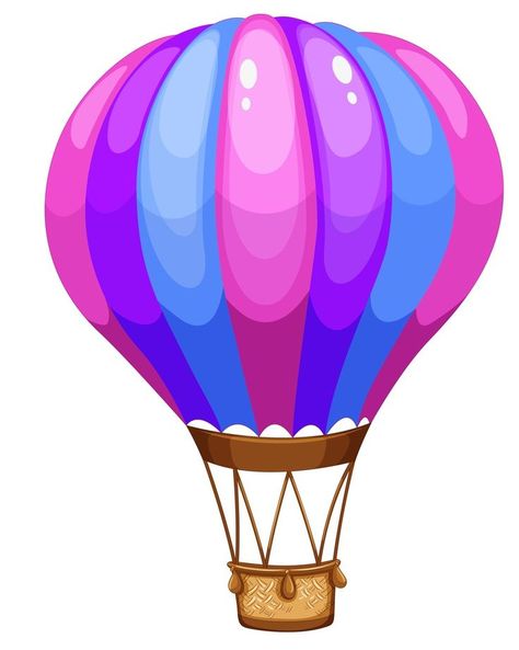 Hot Air Balloon Sticker, Hot Air Balloon Cartoon, Hot Air Balloon Clipart, Hot Air Balloon Craft, Stars Wedding Invitations, Colorful Landscape Paintings, Balloon Illustration, Balloon Clipart, Kindergarden Activities