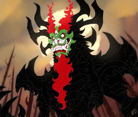 Samurai Jack Aku, Samurai Jack, Creature Drawings, Samurai Art, Creature Concept Art, Monster Art, Cartoon Shows, Creature Design, Creature Art