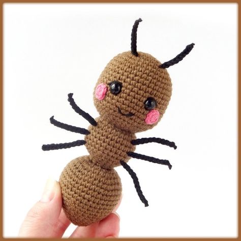 Ant Crochet Pattern Amigurumi Toy, Crochet Pattern Ant, Amigurumi Pattern Ant, Crochet Ant Amigurumi Insect Pattern - Etsy Ukraine Crochet Insect, Insect Pattern, Pattern Language, Octopus Crochet Pattern, Crocheting Patterns, Popular Crochet, Monster Toys, Step By Step Crochet, Toy Crochet