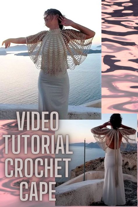 Crochet Cape Pattern Free, Crochet Cover Up Pattern, Cape Pattern Free, Cover Up Pattern, Crochet Shirt Pattern, Cape Crochet, Crochet Cape Pattern, Cape Tutorial, Crochet Blouse Pattern