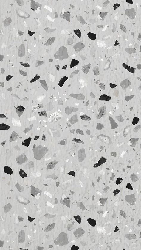 Terrazzo mobile wallpaper, aesthetic gray design vector | free image by rawpixel.com / Aew Iphone Wallpaper Grey, Mobile Wallpaper Aesthetic, Wallpaper Abstract Pattern, Terrazzo Background, Diy Upcycled Decor, Gray Terrazzo, Cute Heart Drawings, Aesthetic Mobile, Aesthetic Gray