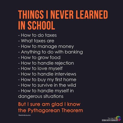 Things I Never Learned In School - https://themindsjournal.com/things-i-never-learned-in-school/ Relatable School Quotes, School Is Hell, School Facts, Funny School Quotes, School Relatable, Relatable School, School Sucks, I Hate School, School Funny