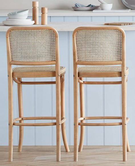 Boho Kitchen Stools, Kitchen Bench Stools, Wicker Barstools, Bar Stools Kitchen, Breakfast Stools, Stools Kitchen, Kitchen Banquette, Bar Stools Kitchen Island, Stools For Kitchen Island