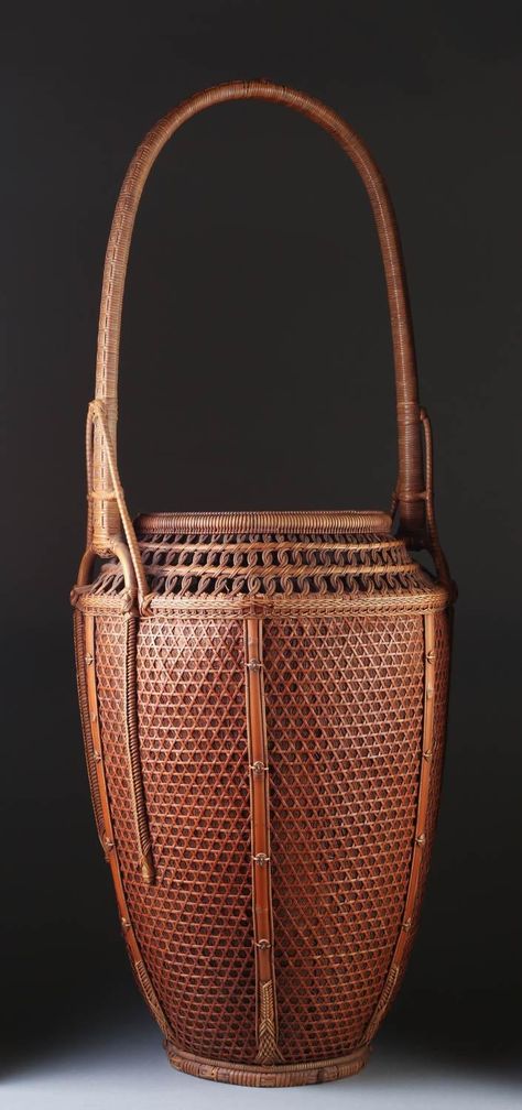 10 of 24 : Japanese Woven Ikebana Basket, Signed Chikusai Zo Kore A1DAW Japanese Basket, Bamboo Baskets, Ram Ram, Bamboo Basket, New Braunfels, Traditional Japanese, Ikebana, Asian Art, Japanese Traditional